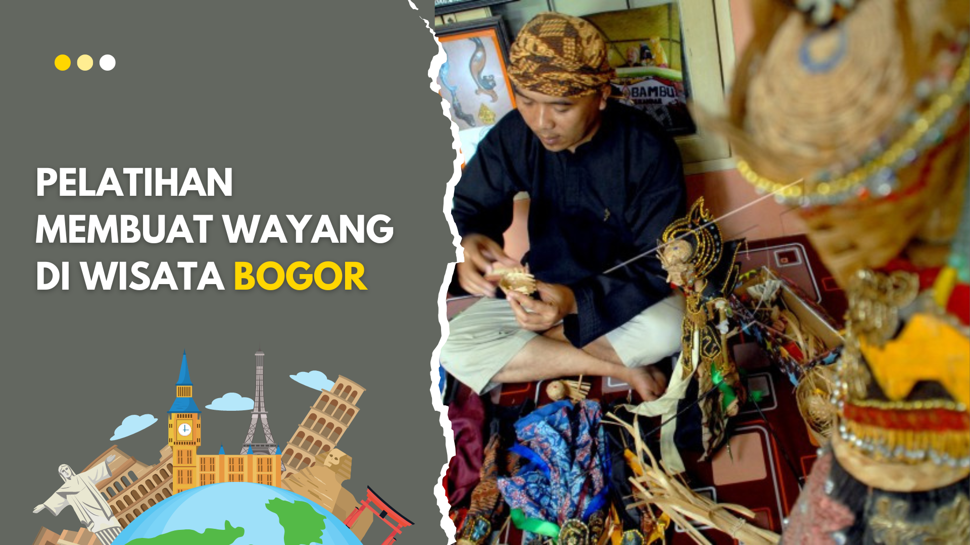 Pelatihan Membuat Wayang di Wisata Bogor
